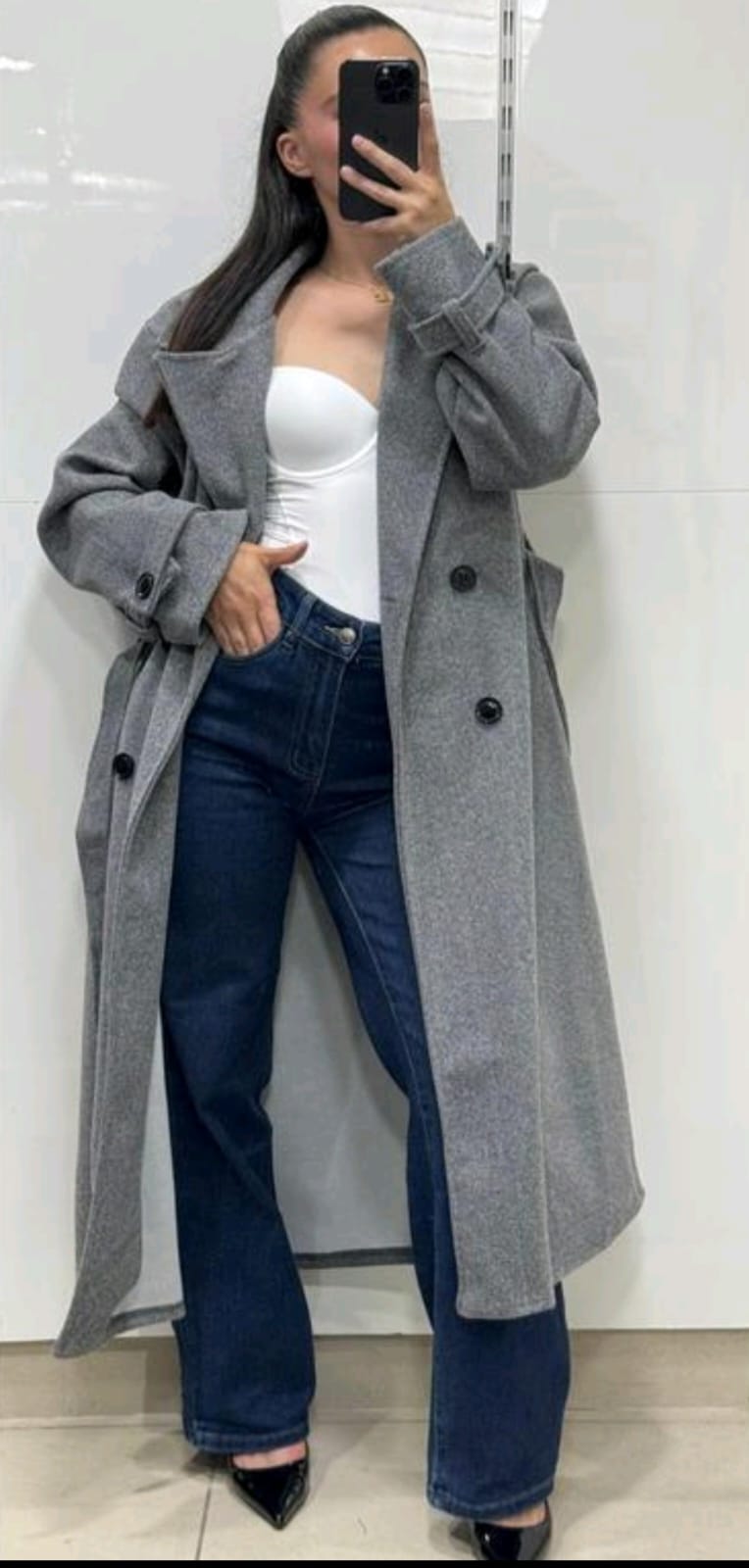 Trench London effet laine