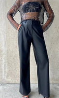 Pantalon simili cuir chic et tendance
