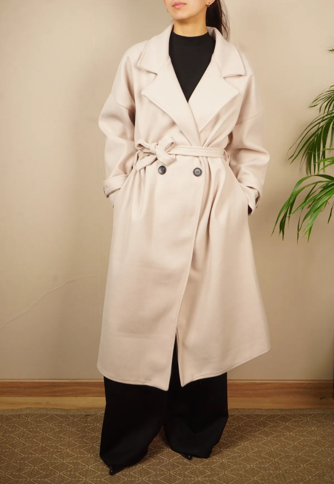 Trench London effet laine